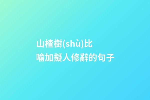 山楂樹(shù)比喻加擬人修辭的句子