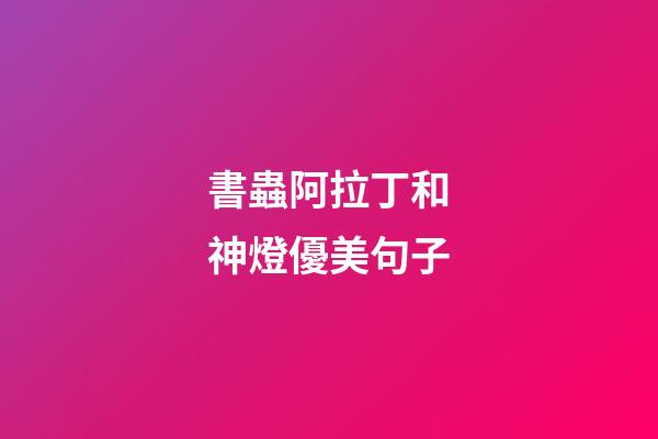 書蟲阿拉丁和神燈優美句子